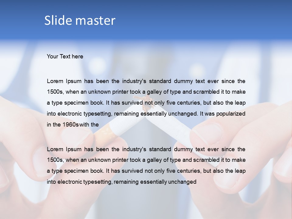 Nicotine Addiction Prevention PowerPoint Template