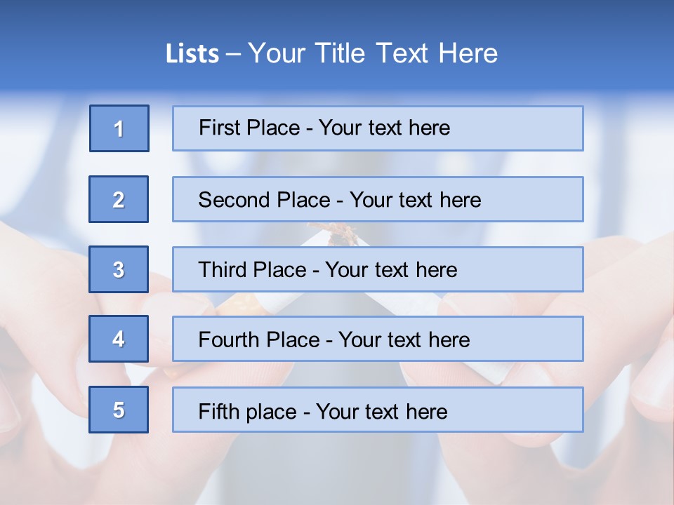Nicotine Addiction Prevention PowerPoint Template