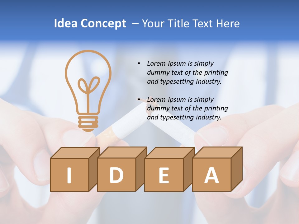 Nicotine Addiction Prevention PowerPoint Template