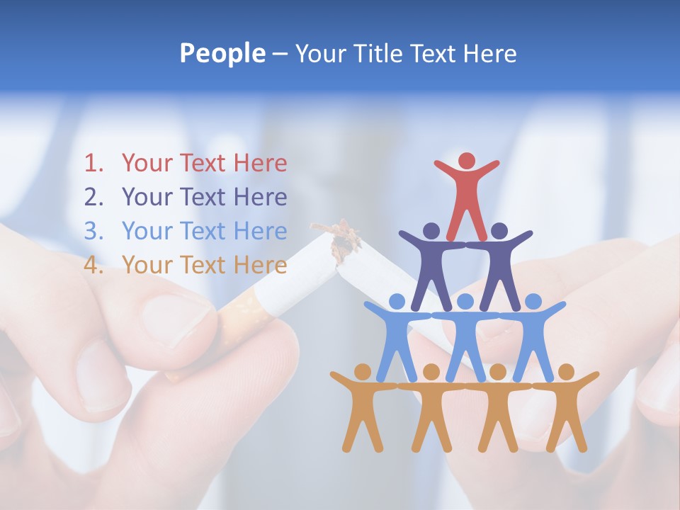 Nicotine Addiction Prevention PowerPoint Template