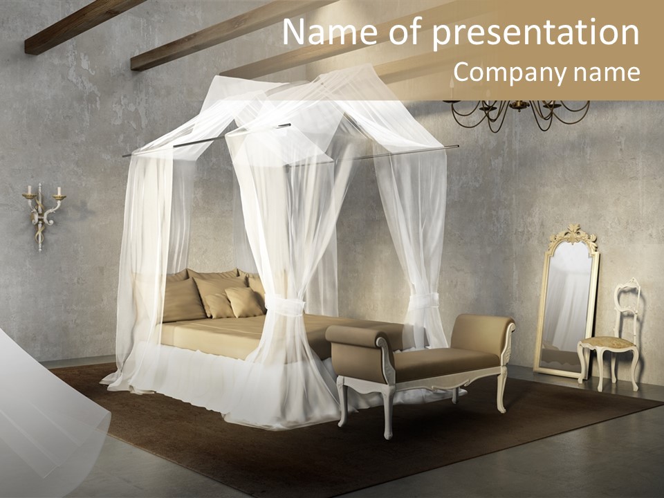 Vintage Rural Room PowerPoint Template