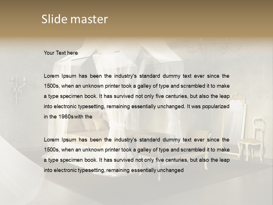 Vintage Rural Room PowerPoint Template