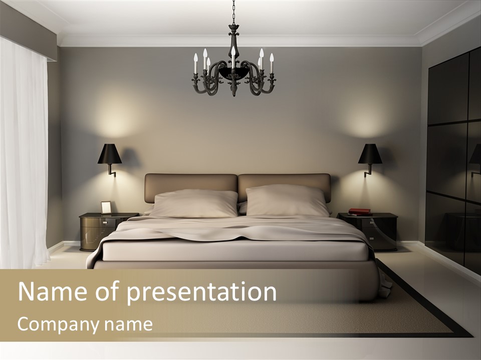 Fashion Sleep Decorative PowerPoint Template