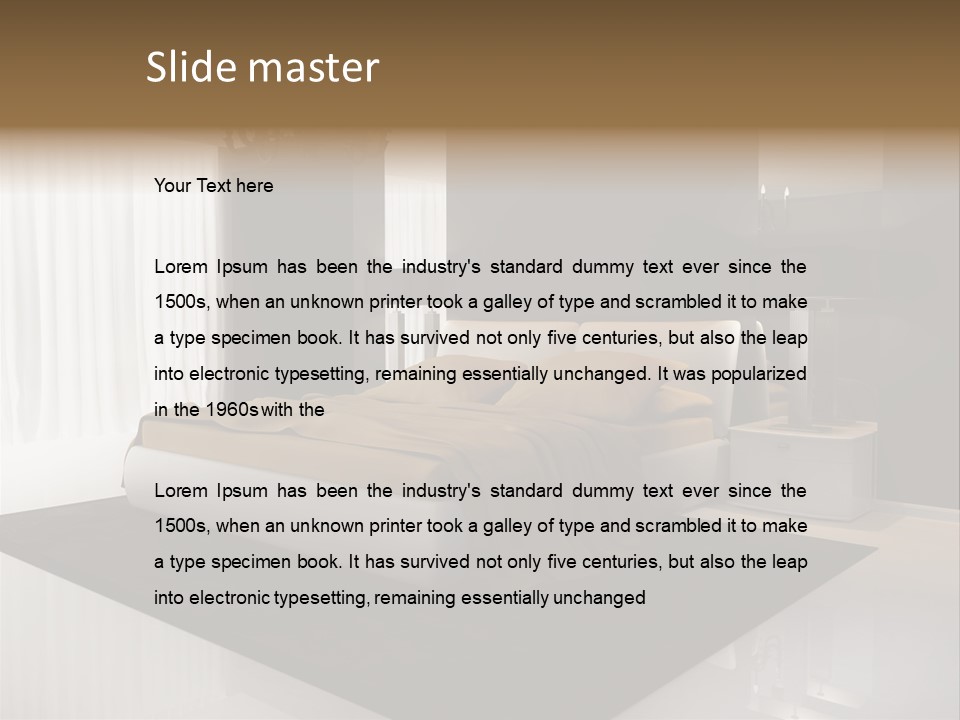 Comfortable Retro Interior PowerPoint Template