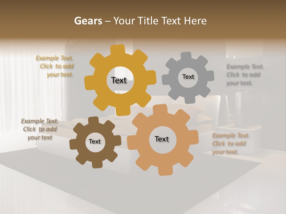 Comfortable Retro Interior PowerPoint Template