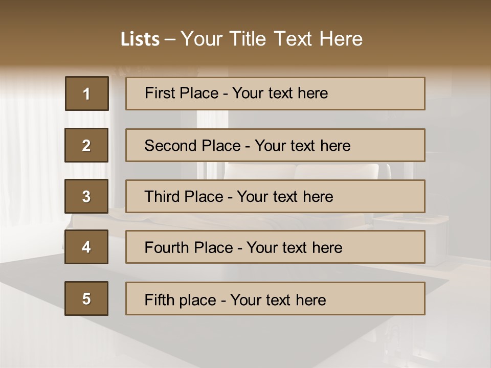 Comfortable Retro Interior PowerPoint Template