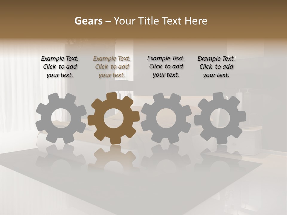 Comfortable Retro Interior PowerPoint Template