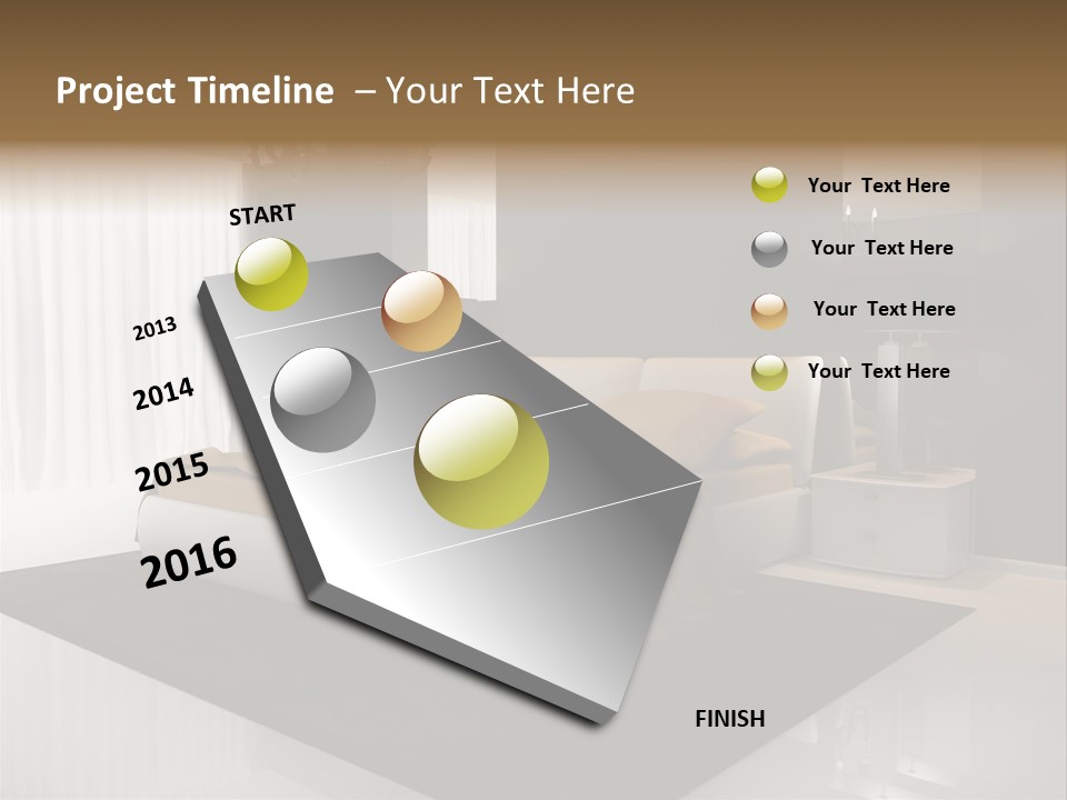 Comfortable Retro Interior PowerPoint Template