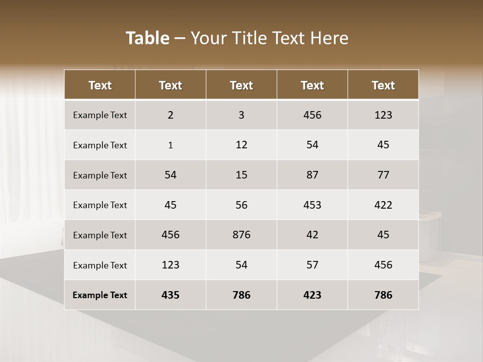 Comfortable Retro Interior PowerPoint Template