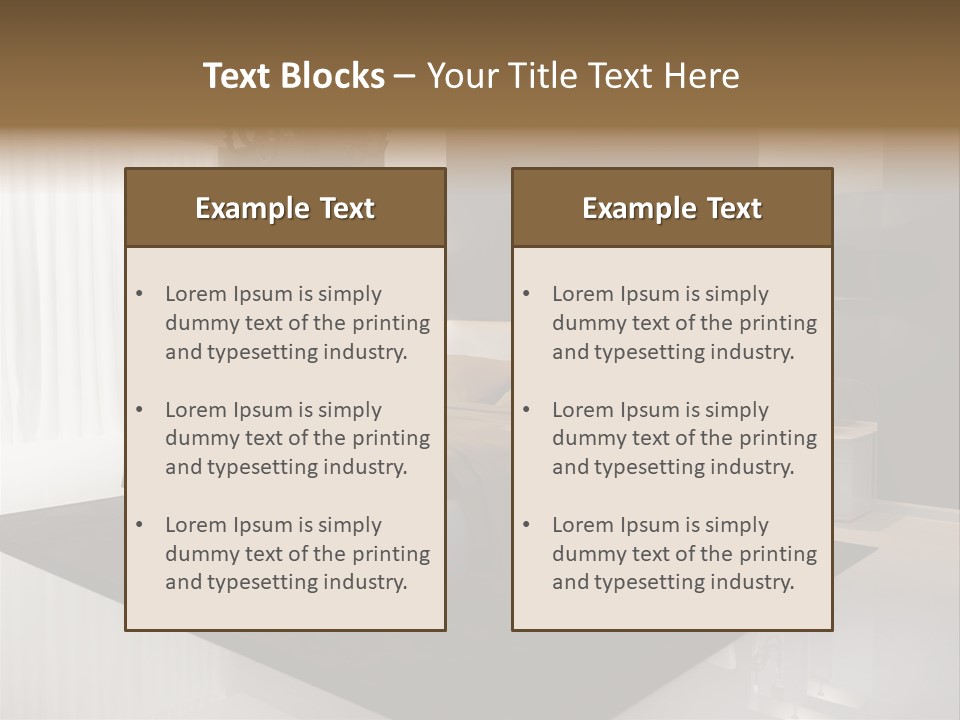 Comfortable Retro Interior PowerPoint Template