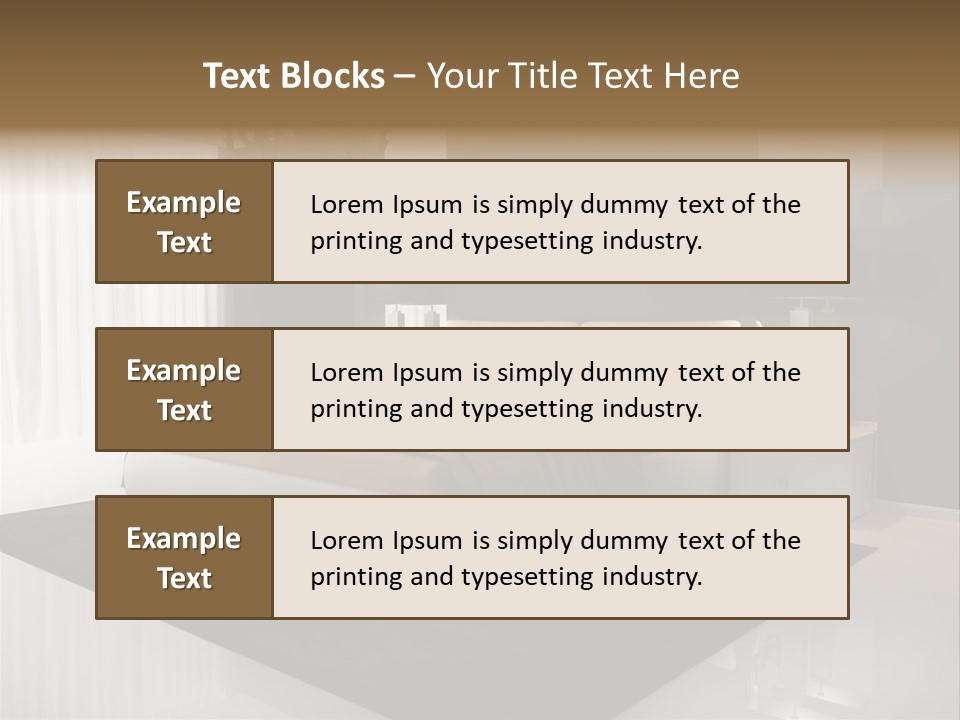 Comfortable Retro Interior PowerPoint Template