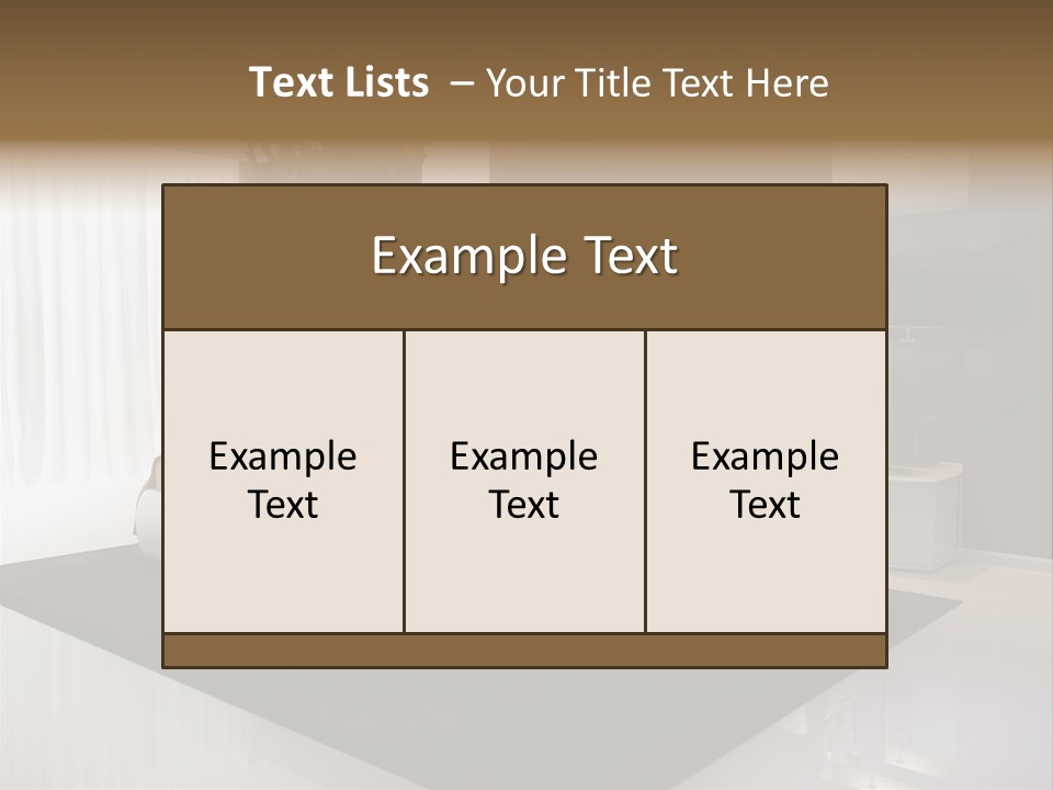 Comfortable Retro Interior PowerPoint Template