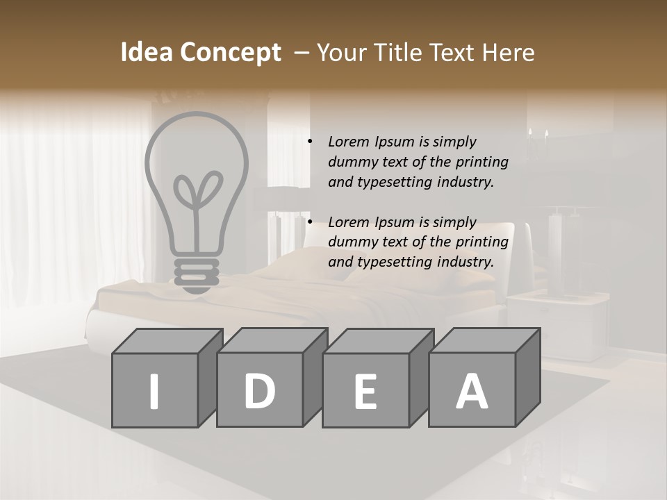 Comfortable Retro Interior PowerPoint Template
