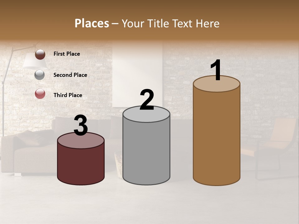 Armchair Frame Greek PowerPoint Template