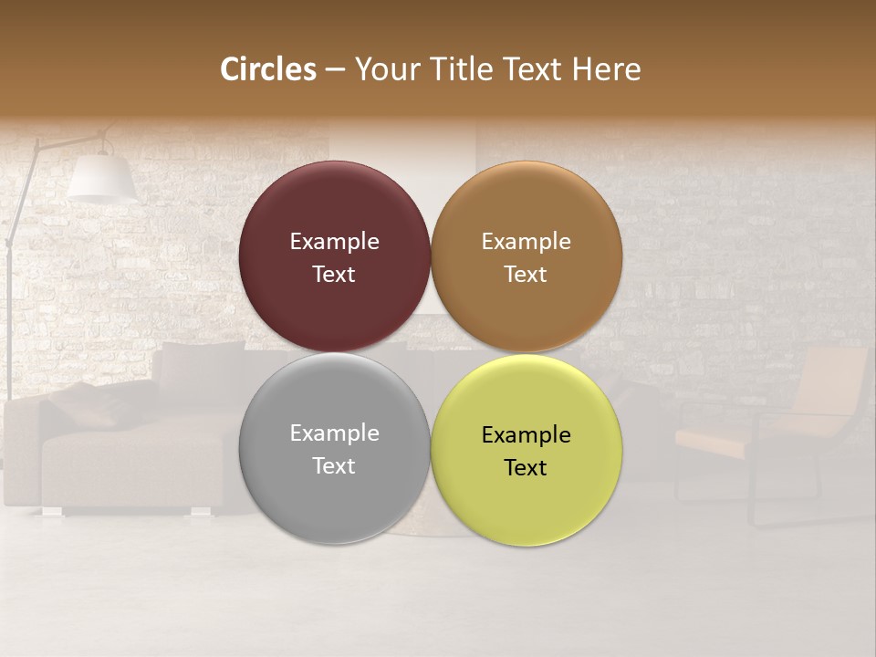 Armchair Frame Greek PowerPoint Template