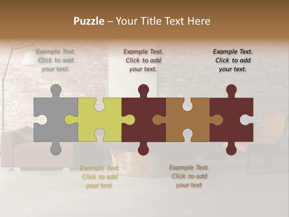 Armchair Frame Greek PowerPoint Template