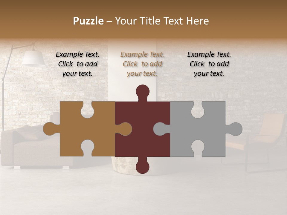 Armchair Frame Greek PowerPoint Template