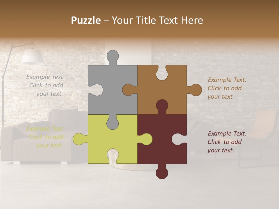 Armchair Frame Greek PowerPoint Template