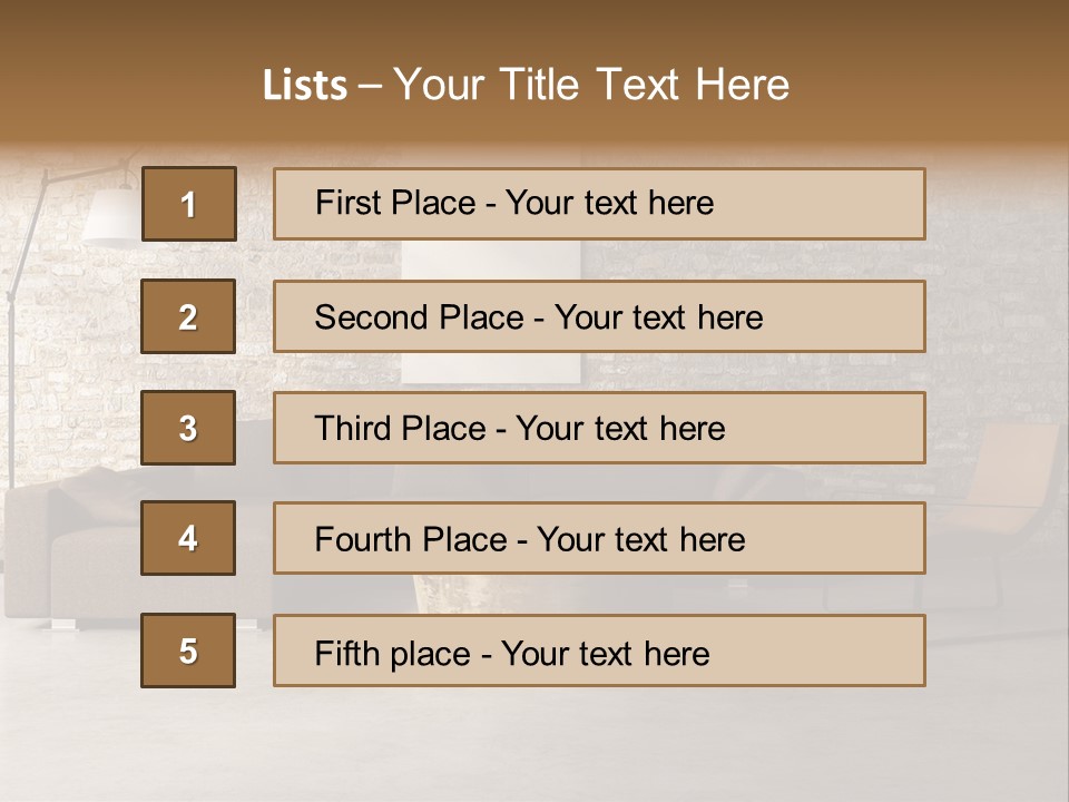 Armchair Frame Greek PowerPoint Template
