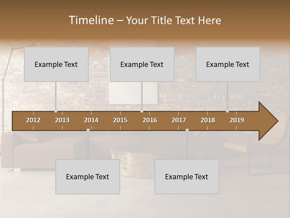 Armchair Frame Greek PowerPoint Template