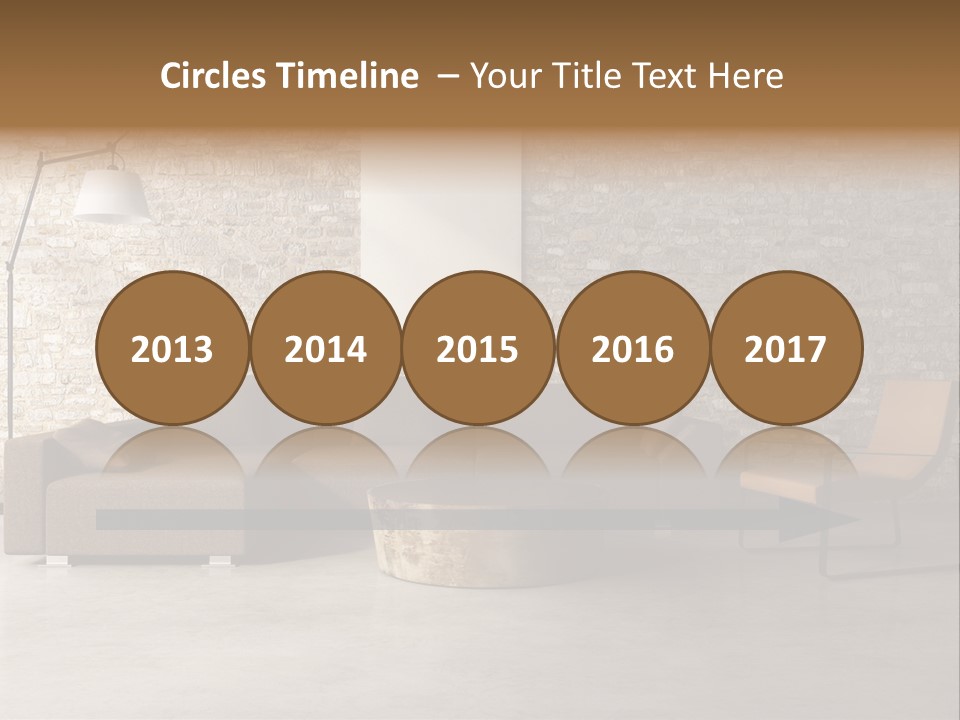 Armchair Frame Greek PowerPoint Template