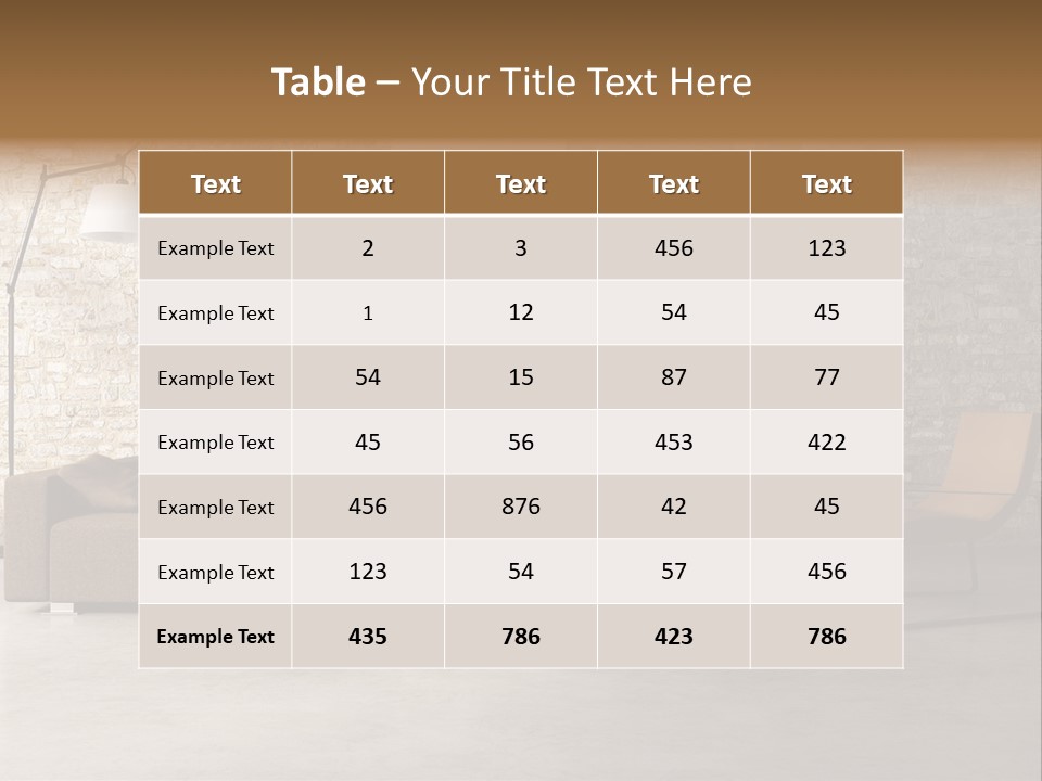 Armchair Frame Greek PowerPoint Template