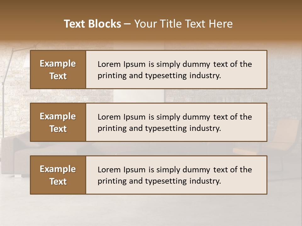 Armchair Frame Greek PowerPoint Template