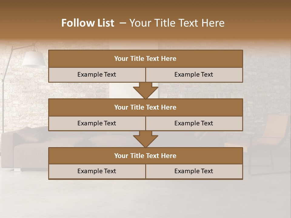 Armchair Frame Greek PowerPoint Template