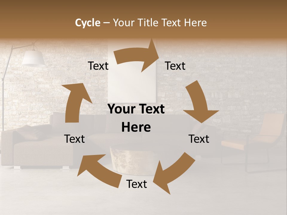 Armchair Frame Greek PowerPoint Template