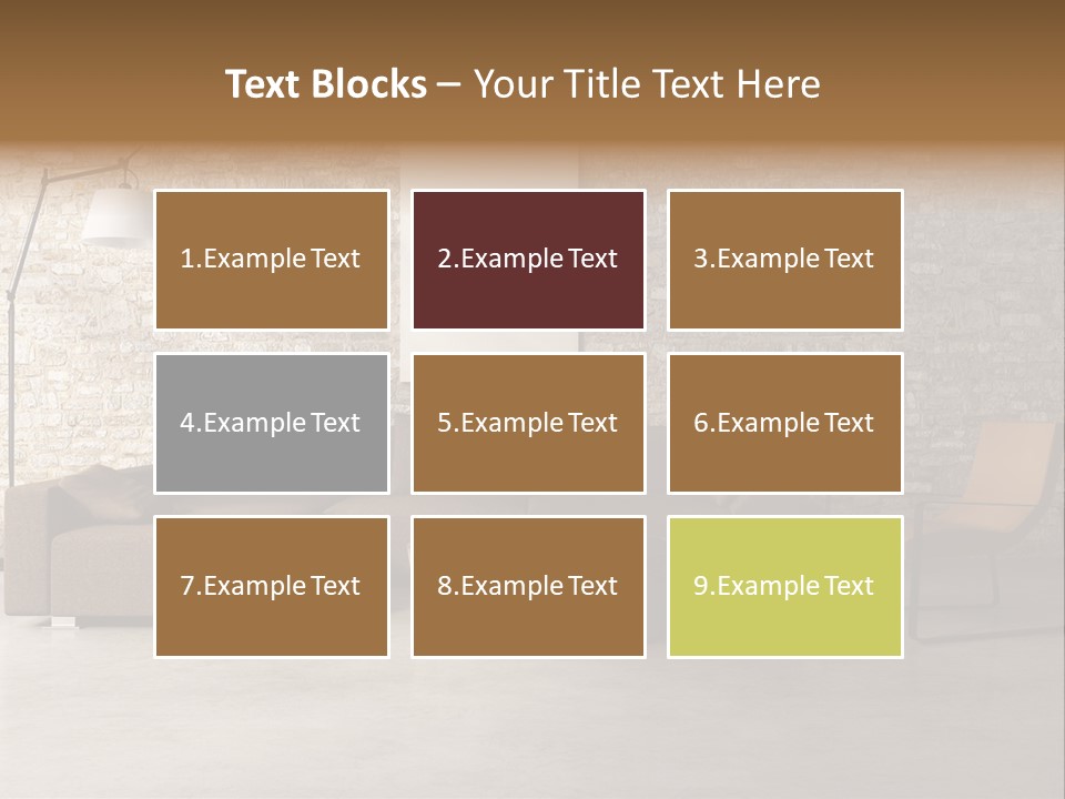 Armchair Frame Greek PowerPoint Template