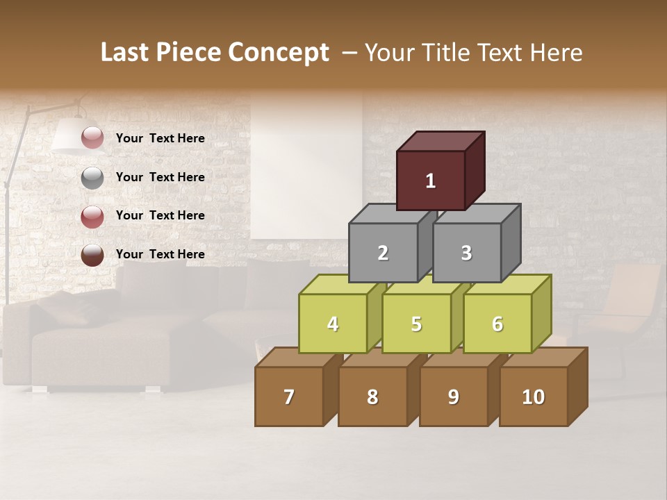 Armchair Frame Greek PowerPoint Template