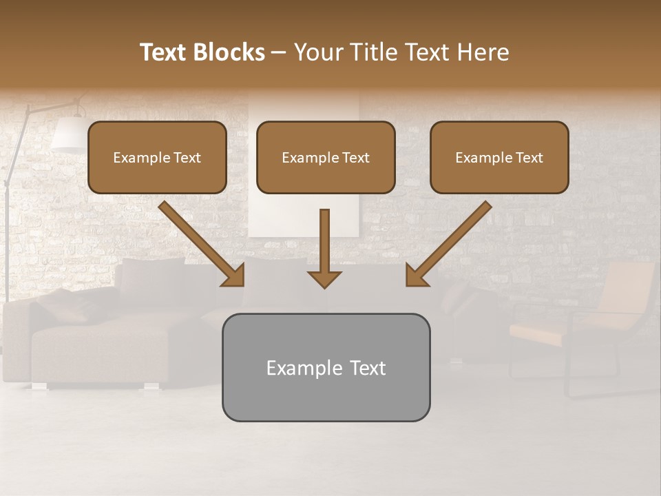 Armchair Frame Greek PowerPoint Template