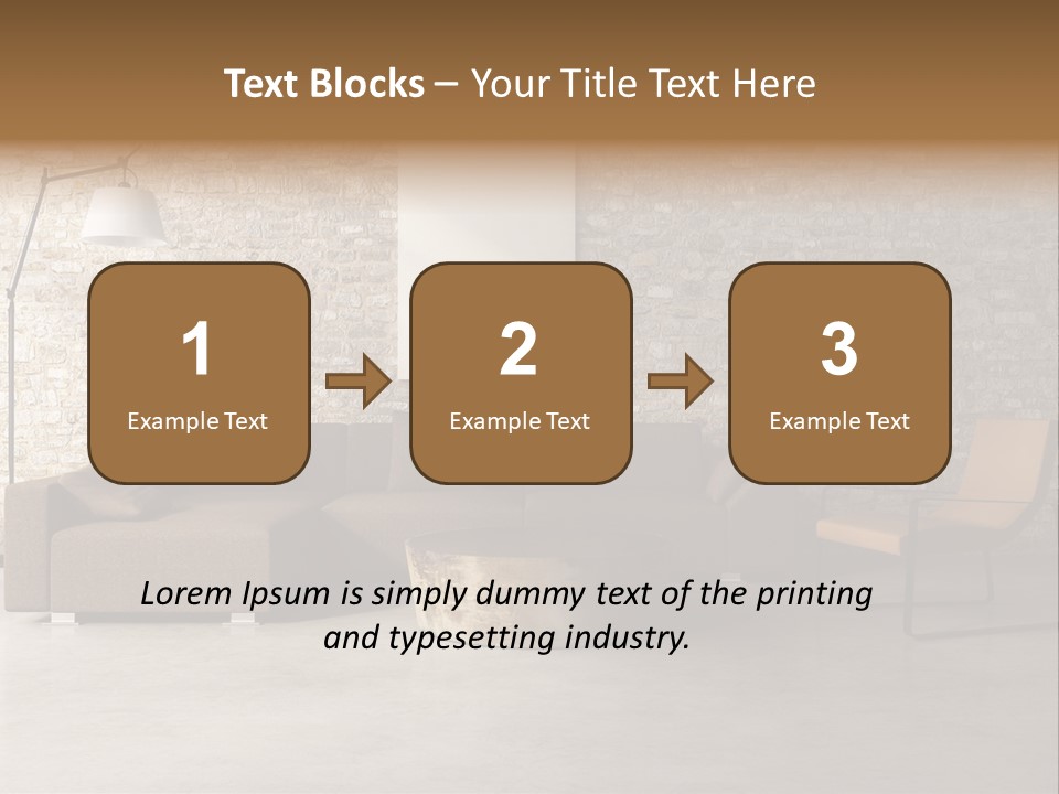 Armchair Frame Greek PowerPoint Template