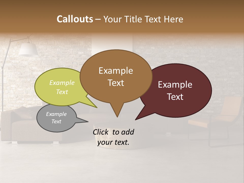 Armchair Frame Greek PowerPoint Template