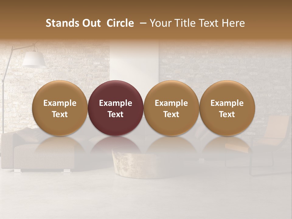 Armchair Frame Greek PowerPoint Template