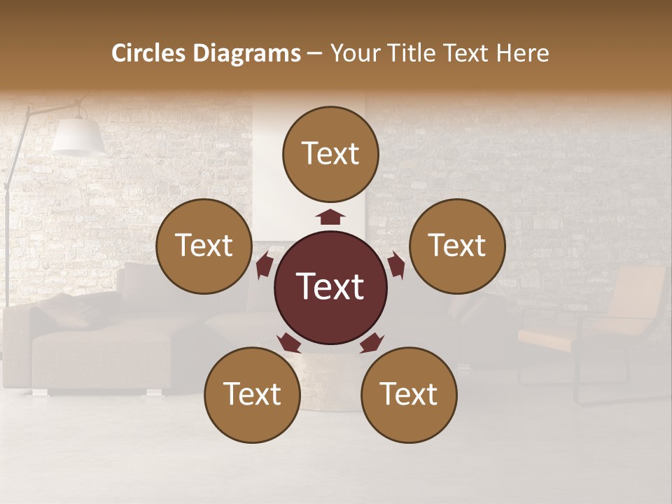 Armchair Frame Greek PowerPoint Template