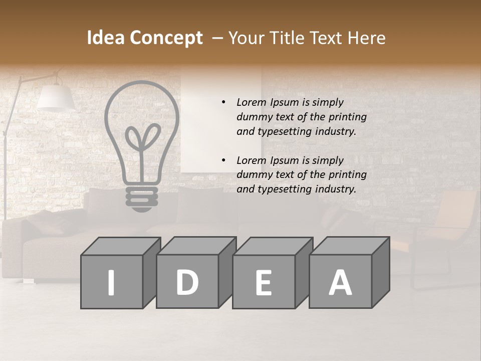 Armchair Frame Greek PowerPoint Template