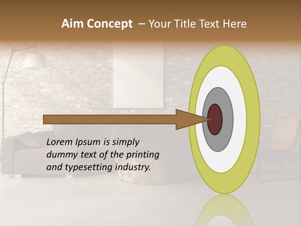 Armchair Frame Greek PowerPoint Template