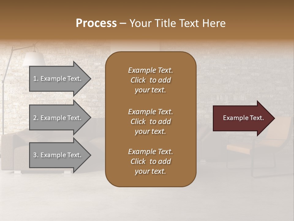 Armchair Frame Greek PowerPoint Template