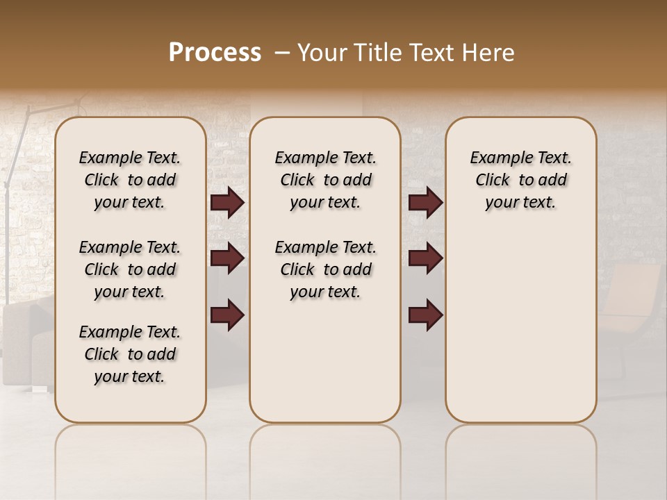 Armchair Frame Greek PowerPoint Template