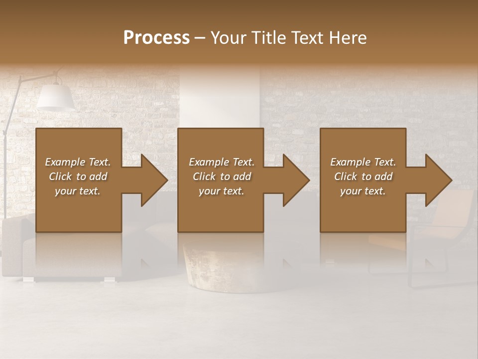 Armchair Frame Greek PowerPoint Template