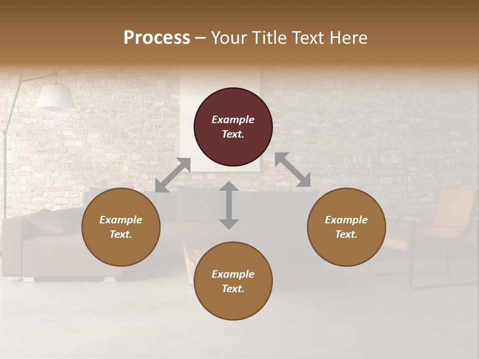 Armchair Frame Greek PowerPoint Template