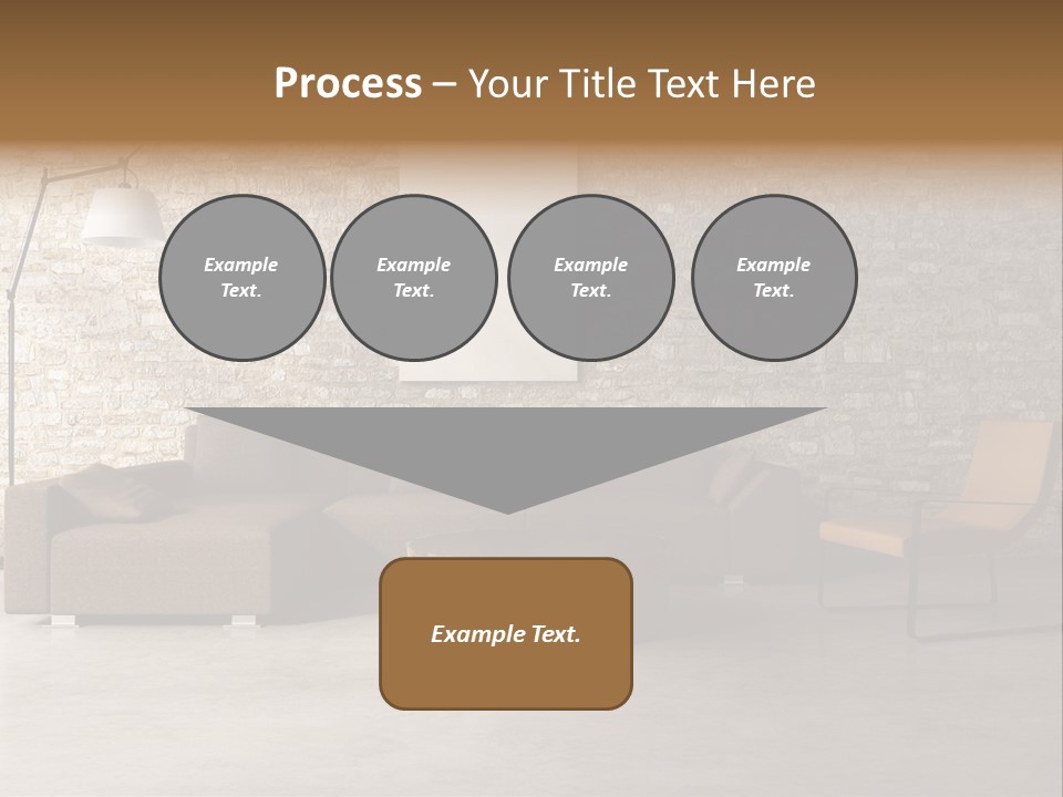 Armchair Frame Greek PowerPoint Template