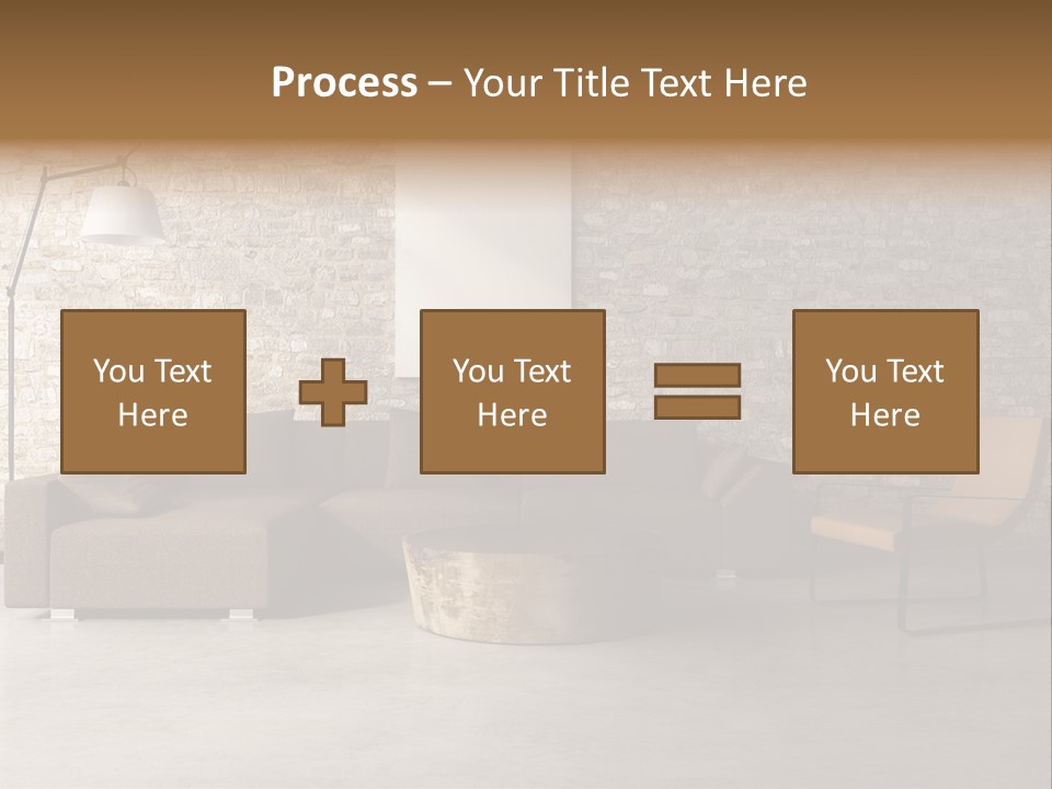 Armchair Frame Greek PowerPoint Template