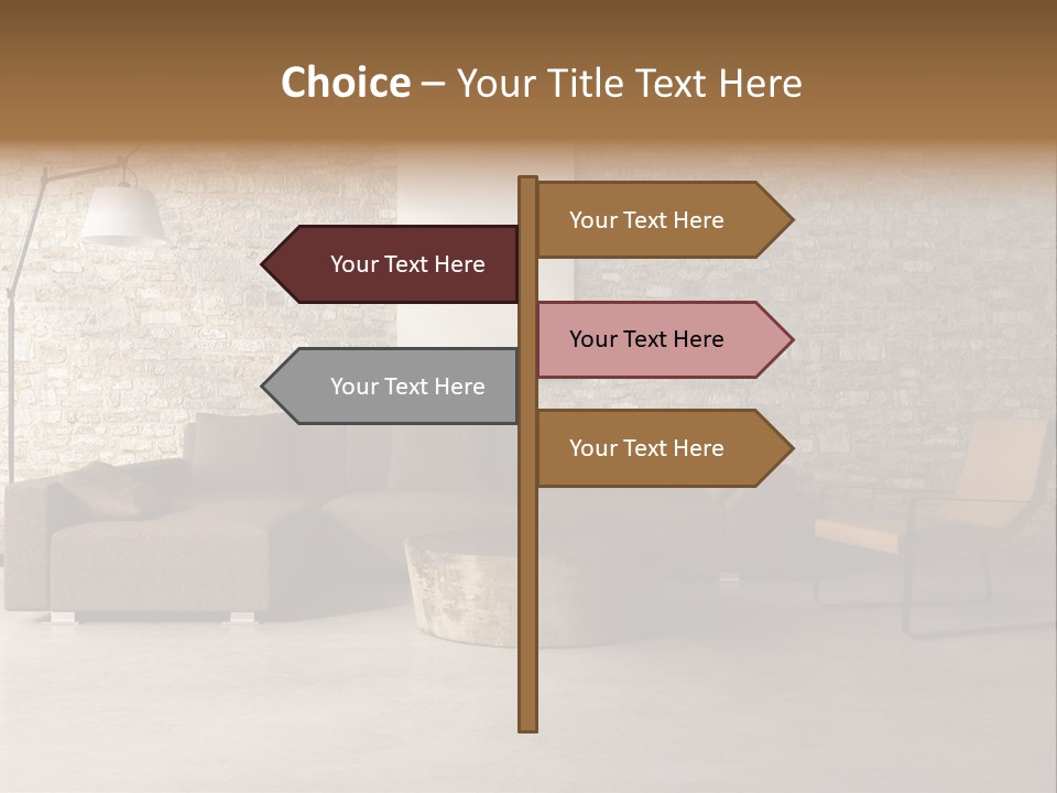 Armchair Frame Greek PowerPoint Template