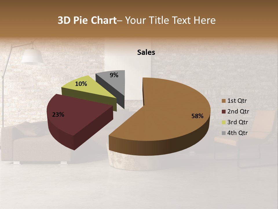 Armchair Frame Greek PowerPoint Template