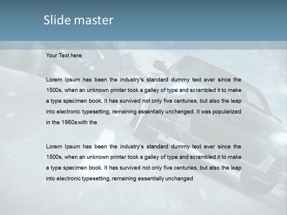 Winterurlaub Reifenwerkstatt Eis PowerPoint Template