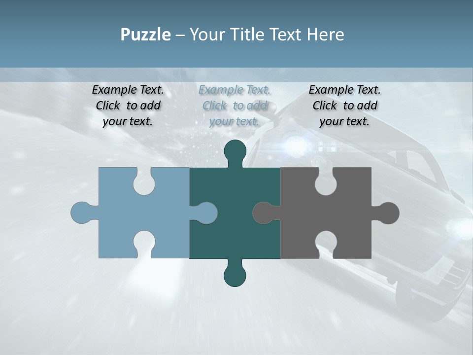 Winterurlaub Reifenwerkstatt Eis PowerPoint Template