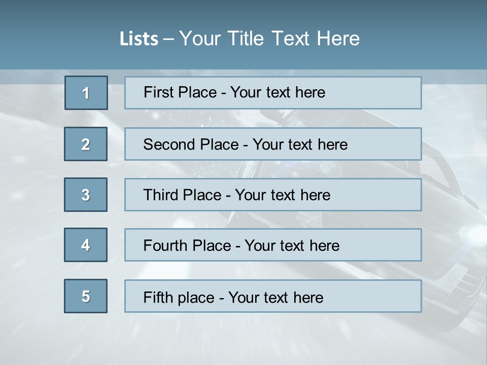 Winterurlaub Reifenwerkstatt Eis PowerPoint Template