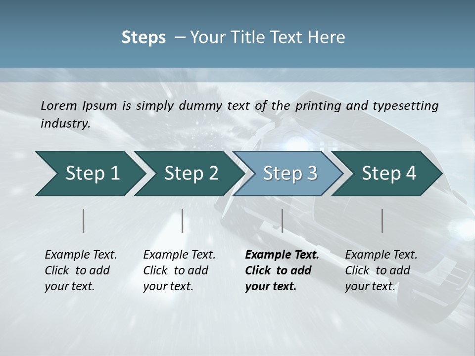Winterurlaub Reifenwerkstatt Eis PowerPoint Template